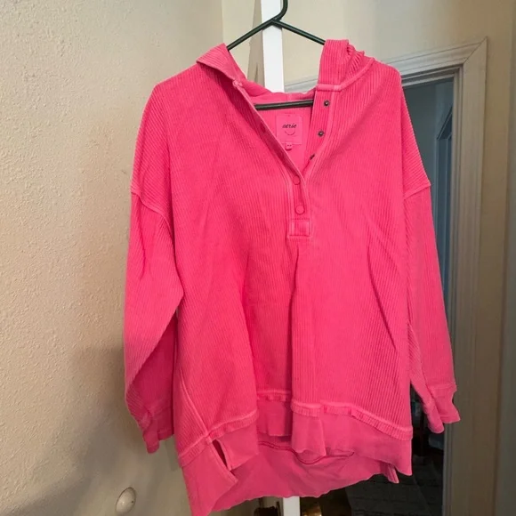 Aerie Vibrant Pink Hoodie - Picture 3 of 6